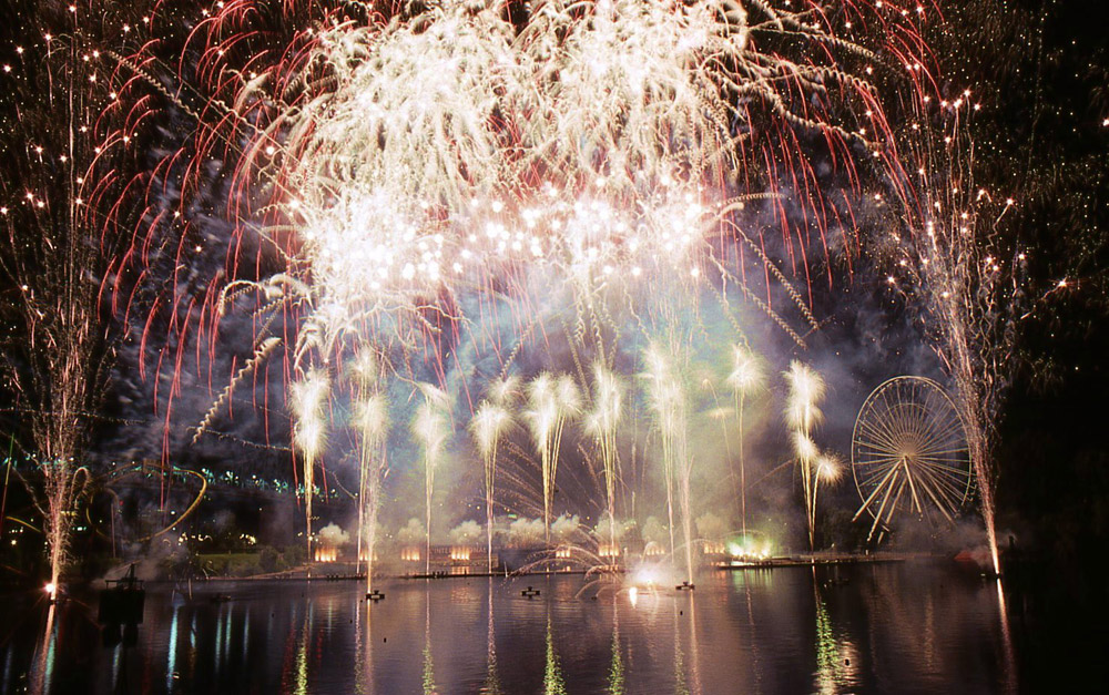 Fireworks display representing the Championship's sponsorship opportunity